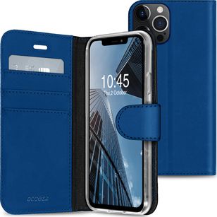 Accezz Wallet Softcase Bookcase iPhone 13 Pro - Donkerblauw