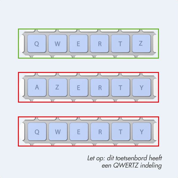 Accezz Bluetooth Keyboard Bookcase Samsung Galaxy Tab A11 Plus - QWERTZ / DE - Zwart