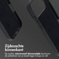 Accezz Echt leren hoesje + MagSafe Wallet Apple iPhone 17 Pro - Onyx Black
