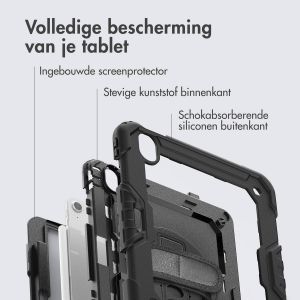 Accezz Rugged Backcover Shoulder Strap iPad Air 11 inch (2024) M2 - Zwart