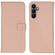 Selencia Echt Lederen Bookcase Samsung Galaxy A15 (5G/4G) - Dusty Pink