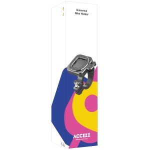 Accezz EasyLock telefoonhouder fiets - inclusief hoesje iPhone 15 Pro - Aluminium - 360 graden draaibaar - Zwart