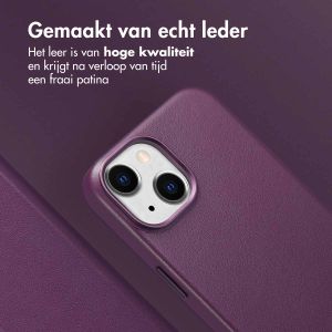 Accezz Leather Bookcase 2-in-1 met MagSafe iPhone 14 - Heath Purple