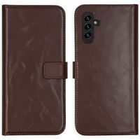 Selencia Echt Leren Bookcase Samsung Galaxy A13 (5G) / A04s - Bruin
