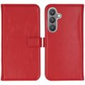 Selencia Echt Lederen Bookcase Samsung Galaxy S24 Plus - Rood