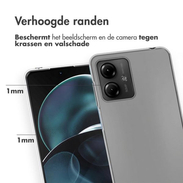Accezz Clear Backcover Motorola Moto G14 - Transparant