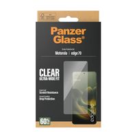 PanzerGlass Ultra-Wide Fit Anti-Bacterial Screenprotector incl. applicator Motorola Edge 70