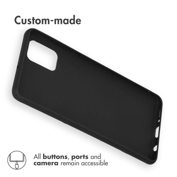 Accezz Color Backcover Samsung Galaxy A52 (5G) / A52 (4G) - Zwart
