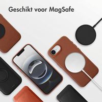 Accezz MagSafe Leather Backcover Apple iPhone 17e / 16e - Sienna Brown
