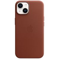 Apple Leather Backcover MagSafe Apple iPhone 14 - Umber