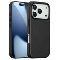 Accezz MagSafe Leather Backcover Apple iPhone 17 Pro - Onyx Black