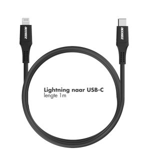 Accezz Lightning naar USB-C kabel - MFi certificering - 1 meter - Zwart