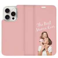 Ontwerp je eigen Compact gel bookcase hoes Apple iPhone 15 Pro - Wit