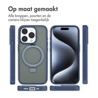 Accezz Ring Stand Backcover met MagSafe Apple iPhone 15 Pro - Blue