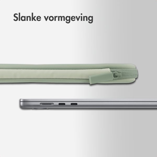 Accezz Laptop hoes 13-14 inch - Laptopsleeve - Groen