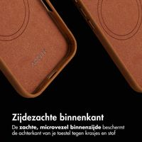 Accezz Vintage Leather Magsafe Backcover iPhone 16 - Tabacco Cognac