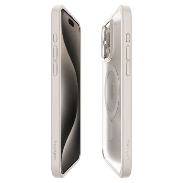 Spigen Ultra Hybrid Backcover MagSafe iPhone 15 Pro - Frost Natural Titanium