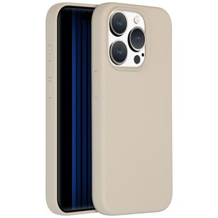 Accezz Liquid Silicone Backcover Apple iPhone 15 Pro - Stone
