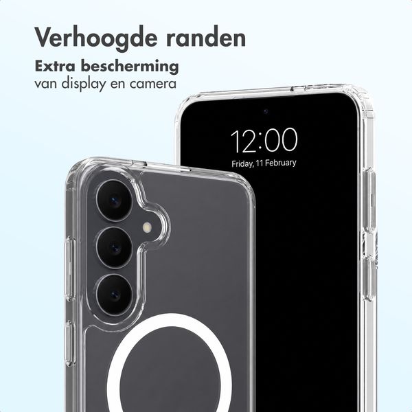Accezz Xtreme Impact Backcover met MagSafe Samsung Galaxy S26 FE - Transparant