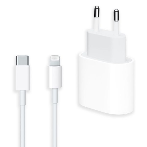 Apple Originele USB-C Power Adapter 20 watt + Originele USB-C naar Lightning kabel - 1 meter - Wit