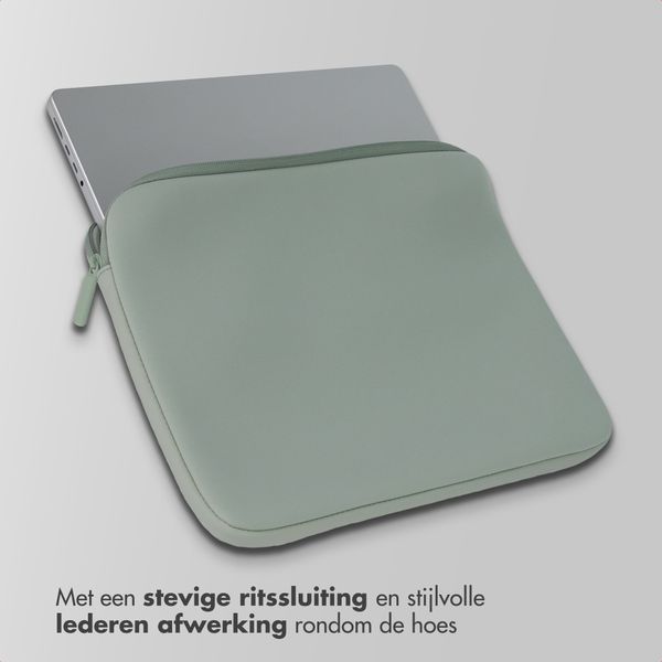 Accezz Laptop hoes 13-14 inch - Laptopsleeve - Groen