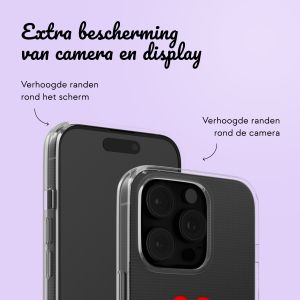 Gepersonaliseerd hoesje met hartje iPhone 16 Pro Max - Transparant