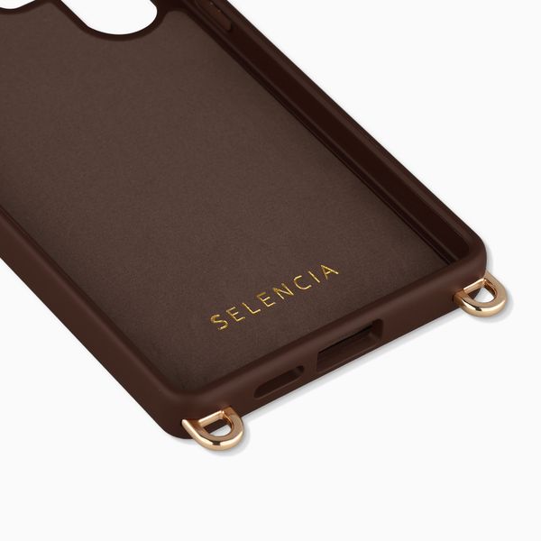 Selencia Rivièra MagSafe Backcover met afneembare haakjes Samsung Galaxy S26 Ultra - Choco Brown