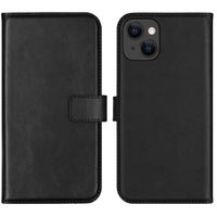 Selencia Echt Lederen Bookcase Apple iPhone 13 - Zwart