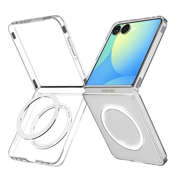 Spigen AirSkin Backcover MagSafe Samsung Galaxy Z Flip 7 - Clear / White