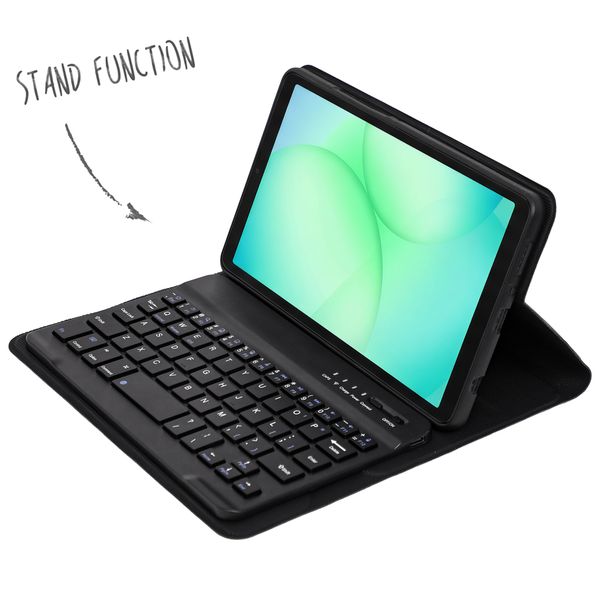 Accezz Bluetooth Keyboard Bookcase Samsung Galaxy Tab A11 - QWERTY / NL - Zwart