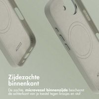 Accezz MagSafe Leather Backcover Apple iPhone 17 - Lichtgrijs