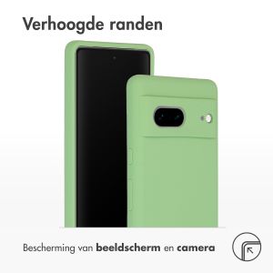 Accezz Liquid Silicone Backcover Google Pixel 7 - Groen