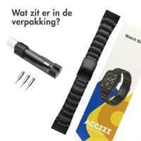 Accezz Mat Titanium bandje  - Garmin 26 mm aansluiting - Zwart