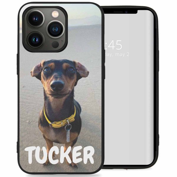 Ontwerp je eigen Apple iPhone 13 Pro gel hoesje - Zwart