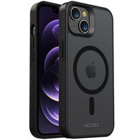 Accezz Rugged Frosted MagSafe Backcover iPhone 14 - Zwart
