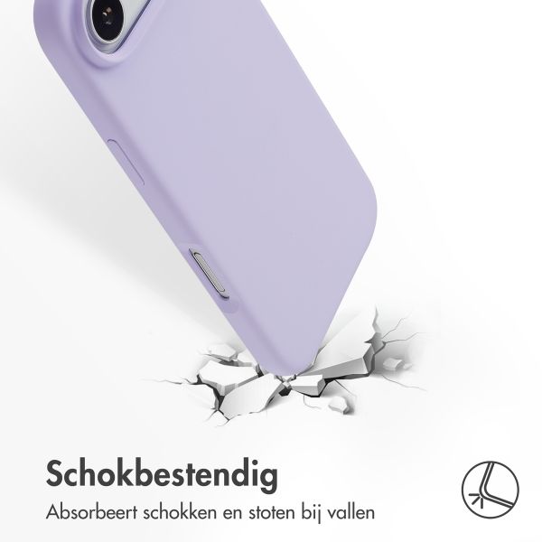 Accezz Liquid Silicone Backcover met MagSafe Apple iPhone 17 Air - Paars