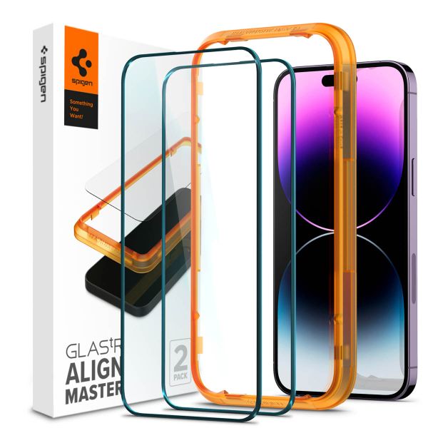 Spigen GLAStR EZ Fit Screenprotector + Applicator Apple iPhone 14 Pro