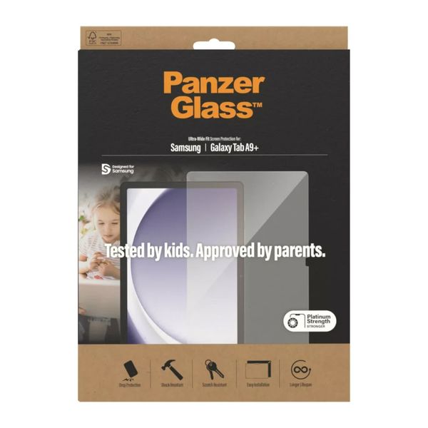 PanzerGlass Ultra Wide Fit Screenprotector Samsung Galaxy Tab A11 Plus / A9 Plus