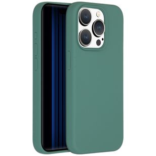 Accezz Liquid Silicone Backcover Apple iPhone 15 Pro - Donkergroen