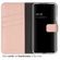 Selencia Echt Lederen Bookcase Samsung Galaxy S22 - Dusty Pink