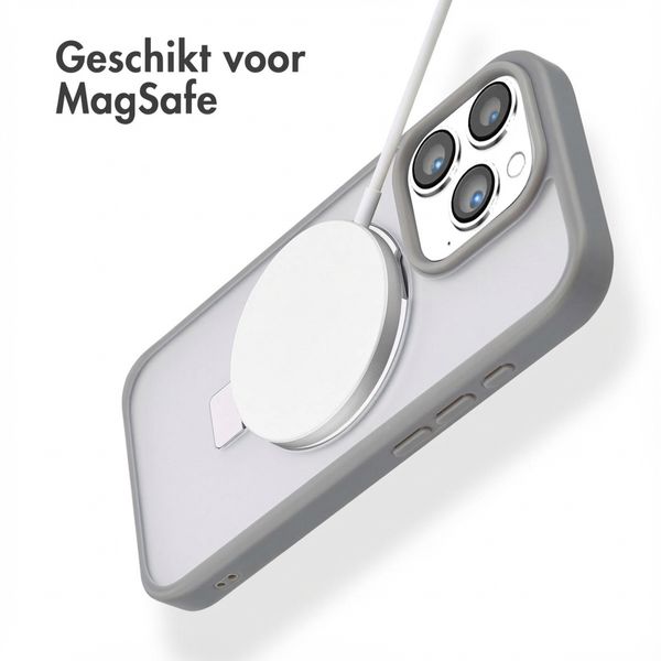 Accezz Ring Stand Backcover met MagSafe Apple iPhone 16 Pro - Grijs