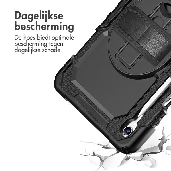 Accezz Rugged Backcover met schouderstrap Samsung Galaxy Tab S11 - Zwart