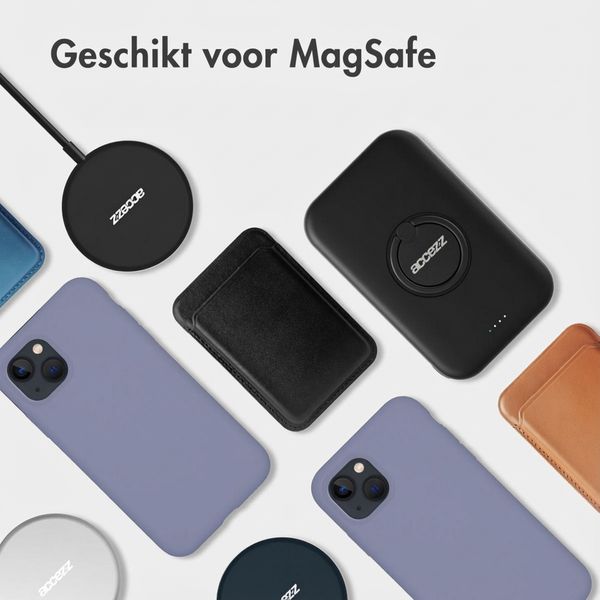 Accezz Liquid Silicone Backcover met MagSafe Apple iPhone 15 - Lavender Gray