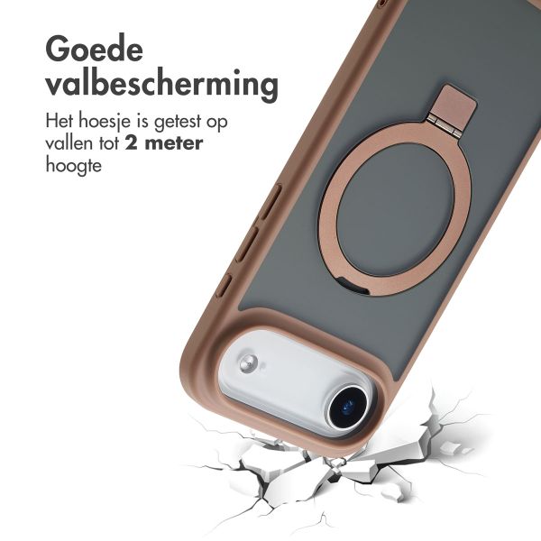 Accezz Ring Stand Backcover met MagSafe Apple iPhone 17 Air - Bruin