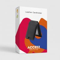 Accezz Leren Wallet met standaard - Geschikt voor MagSafe en Qi2 - Coffee Brown