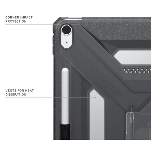 UAG Scout Plus Backcover met stand Apple iPad Air 13 inch (2026) M4 / (2025) M3 / (2024) M2 - Ash