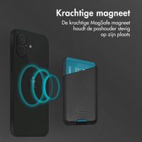 Accezz Accezz iPhone Air Echt Leren hoesje inclusief MagSafe Wallet - Onyx Black