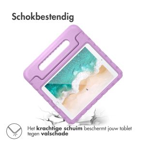 Accezz Kidsproof Backcover met handvat iPad 9 (2021) 10.2 inch / iPad 8 (2020) 10.2 inch / iPad 7 (2019) 10.2 inch - Lila