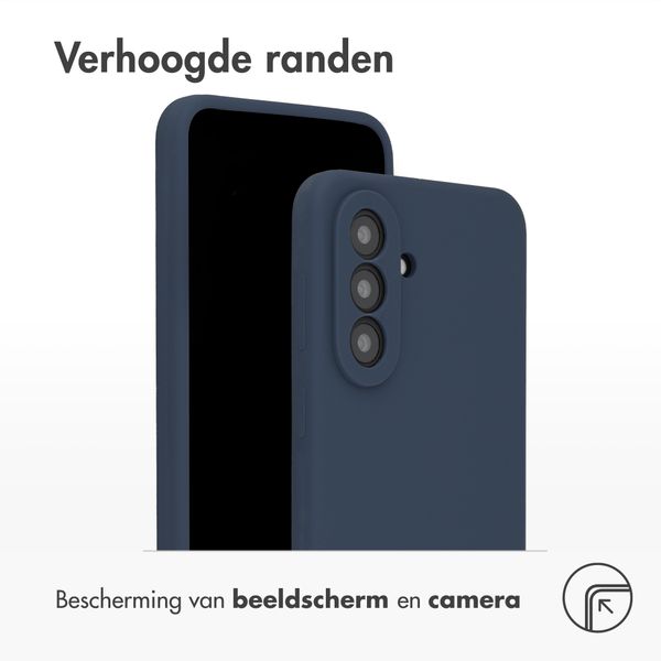 Accezz Liquid Silicone Backcover Samsung Galaxy A37 (5G) - Donkerblauw