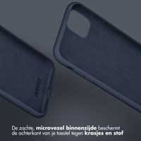 Accezz Liquid Silicone Backcover Samsung Galaxy S25 Ultra - Donkerblauw